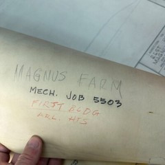 RARE Blueprints of Magnus Farm Historic Farm Rest Home Arlington Heights, IL VTG