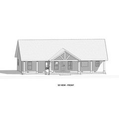 Homestead 3 bed 2.5 bath (60’x30′) 1800 SF Custom House Plans and Blueprints