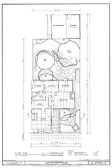 Mediterranean style patio home, courtyard floor plan, architectural blueprints