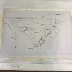 Vintage Architectural Site Plan Princeton NJ Landscape Drawings Blueprint Lot