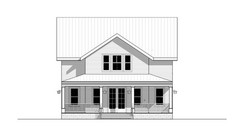 Two Story Farmhouse Plan 4 bed 4 bath (58×35′) Custom House Plans and Blueprints