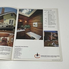 1960’s Western Red Cedar Lumber Remodeling Home Design Idea Dealer Brochure