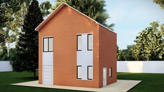 27×23′ Two-Story 3 Bedroom Home Building Plans