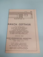 VTG 1950s Ranch Cottage Good Housekeeping Floor Plan MCM Cliff May Mid Century