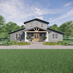 Two Story Monitor Barndominium House Construction Plans – Drawings Blueprint