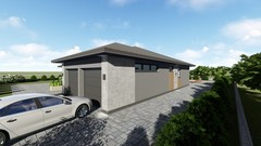 Modern 4Bedroom 2Bathroom House Plans Blueprints and Floorplans, 258m2-2780sqft