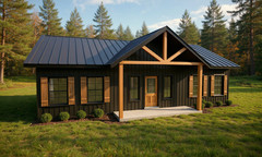 1,100 Sqft of Living space – 3bed 2 bath Small Modern Farm House