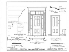 Wood and Stone Colonial Style cottage, historic house plans, walk out basement