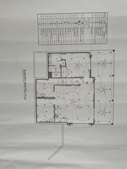Set of Five (5) Three Page Architectural Drawings of Basement Plans Foundation