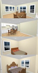 40×40 Apartment with 2-Car 1-RV Garage – PDF FloorPlan – 964 sqft – Model 1E