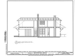 Southern Railroad Station, Montpelier, VA, architectural drawings, large set