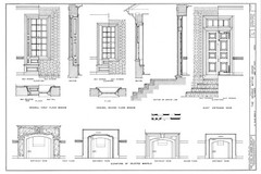 Traditional Brick House, Colonial Williamsburg architectural PRINTED PLANS