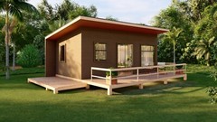 20′ x 30′ Wood Cabin Building Plans – Spacious Layout, Porch, Bedroom, and More