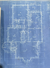 1939 Fort Worth Texas Tudor 2 Story Brick Vintage House Plans Blueprints Drawing