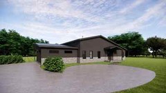 Mountain Breeze Barndominium – 4 Bedrooms / 3 Baths 2,784 SF Design Blueprints