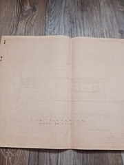 Vintage Set Of House Plans Large Blue Print Packet