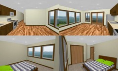 36×42 Apartment with 1-Car 1-RV Garage — PDF Floor Plan — 853 sqft — Model 1