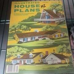 Vintage illustrated House plans with Blueprints 3 Books