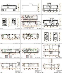 15×54 Feet Home Design Plan 4.5×16 Meter 3 Bed 3 Bath Terrace PDF (A4 Hard Copy)
