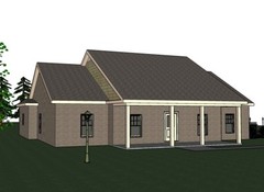 Abbigale 2161G 5 ALL BRICK home, house plan 4 beds, 2.5 baths PDF
