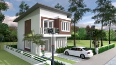 Small House Plan 20×30 Feet 6×9 Meter 3 Beds 3 Baths Shed Roof (A4 Hard Copy)