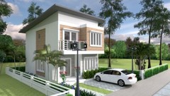 Small House Plan 20×30 Feet 6×9 Meter 3 Beds 3 Baths Shed Roof (A4 Hard Copy)