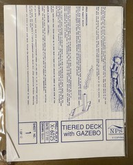 UCANDO X6025 Tierd Deck W/Gazebo Plans Rebagged With Material List NOS