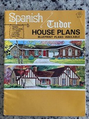 Vintage 1972 MCM Spanish Tudor Home Plans Design Catalog Blueprints Ranch Split