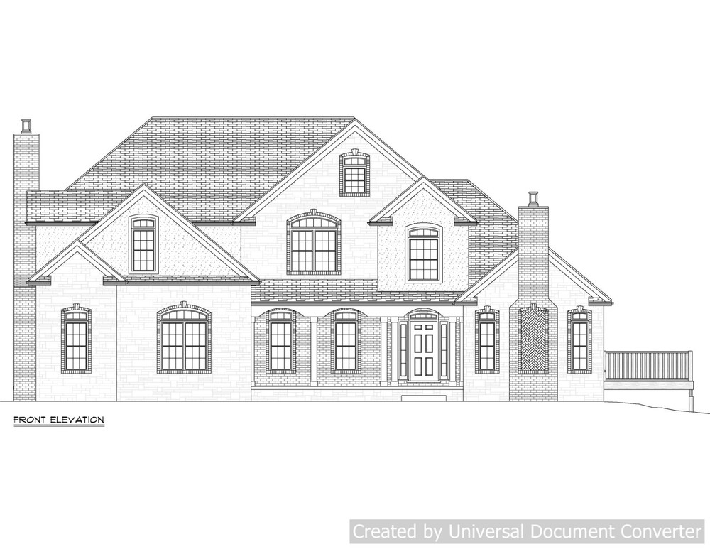 Full Set of two story 4 bedroom house plans 4,050 sq ft