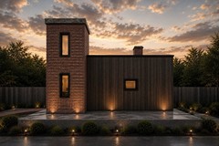 The Onyx Modern Home Building Plans & Blueprints Elevations and HVAC Plan