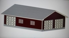 PERMIT READY 24′ X 36′ GARAGE PLAN DRAWN TO SCALE BLUEPRINTS AND MATERIALS LIST