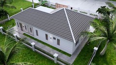 49×30 Feet House Design Plan 15×9 Meter 3 Beds 3 Baths Hip Roof (A4 Hard Copy)