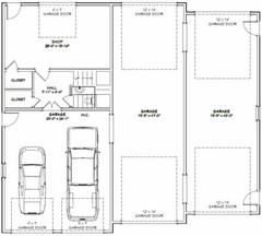 56×50 Apartment – 2-RV – 3 Br 2.5 Ba – PDF FloorPlan – 1,703 sqft – Model 1C