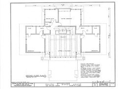 Baker Residence, a luminous Prairie Style home by William Drummond printed plans