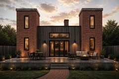 The Onyx Modern Home Building Plans & Blueprints Elevations and HVAC Plan