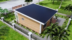 23×26 Feet Small House Plans 7×8 Meter 1 Bed 1 Bath Shed Roof (A4 Hard Copy)