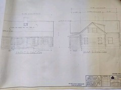 Vtg Vermont Log Buildings Shire 53- 26 Scale Blueprints Log Home 1977 (16) Pages