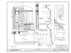 Traditional Colonial Brick Townhouse, narrow lot, 4+ bedrooms, home plans