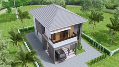 Small House Plan 7.5×11.7 Meter 25×40 Feet 4 Beds Full PDF Plans (A4 Hard Copy)