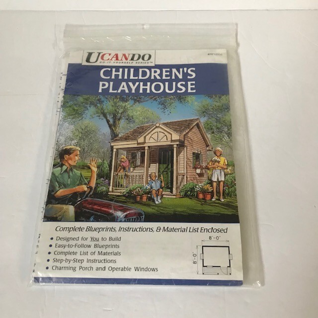 U Can Do It Yourself Children’s Playhouse Blueprints Plans Instructions List
