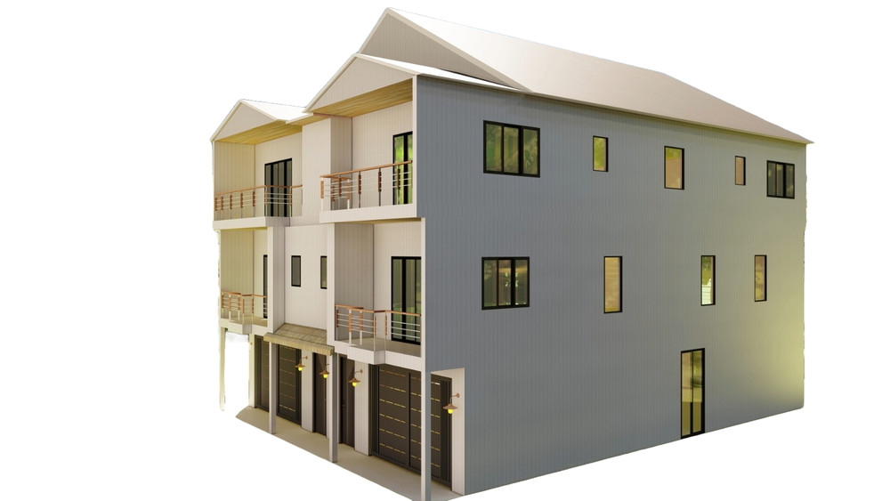 40’x55′ Duplex Plans: 4304 Sqft, 2 Units w/Garages, Elevators & Balconies