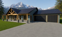 2,080 Sqft (Living) Modern Farm House with – 3 Bedrooms and 2 Baths with Garage