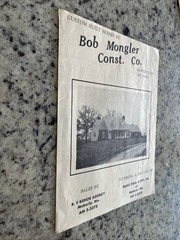 Vintage 1950s Home Plan Brochure Bob Mongler Construction Co Moberly MO Kehoe