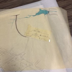 Vintage Architectural Site Plan Princeton NJ Landscape Drawings Blueprint Lot