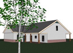 Blanche_1415G-4, 1/2 brick, 3 bed / 2 bath , 2 car garage, future upstairs, PDF