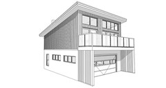 2 car ADU Garage Apartment 1 Bed, 2 Bath Architectural Build Plans PDF Download
