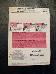 1950’s Easi-Bild No. 192 Build It Yourself Record & Book Cabinet Pattern