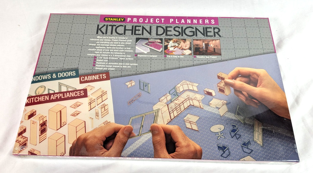 Stanley Project Planners Kitchen Designer Vintage 1988 SEALED