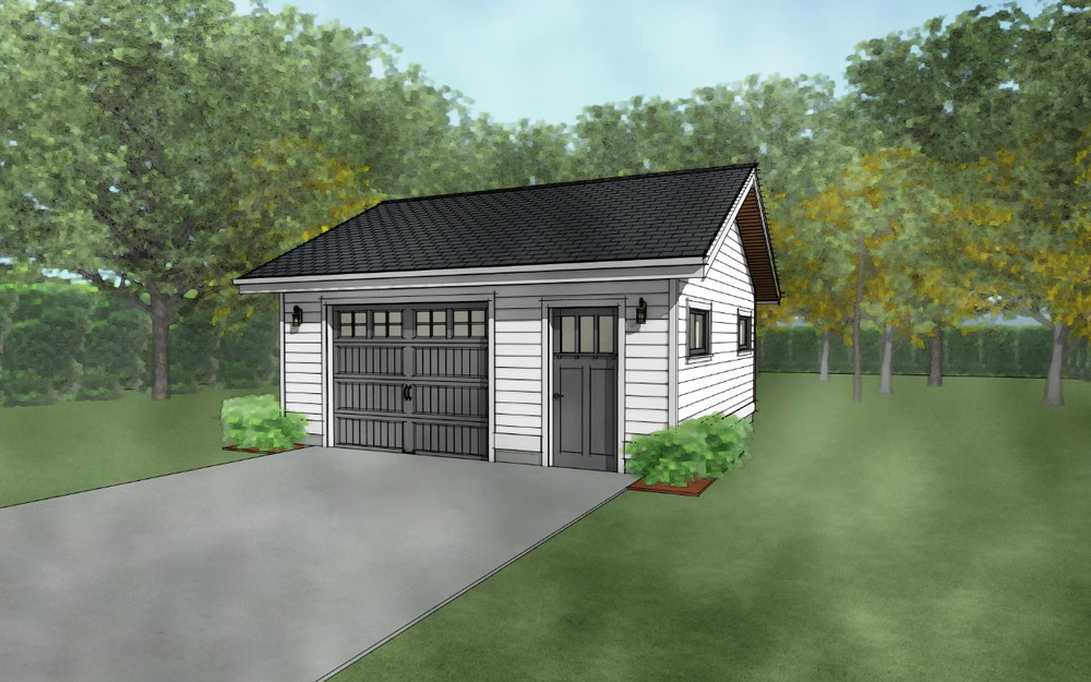 Double Car / 2 Car Garage Plan / Architectural Blueprints – 20 x 20