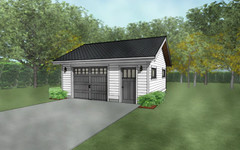 Double Car / 2 Car Garage Plan / Architectural Blueprints – 20 x 20